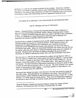 of developing a gypsy moth hazard-rating system for Appalachian