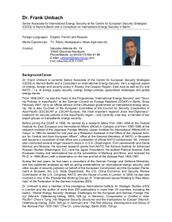 Dr. Frank Umbach