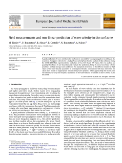 Field measurements and non-linear prediction of wave