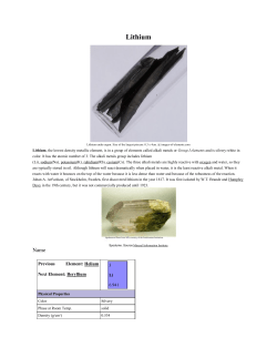 Lithium - IDC Technologies