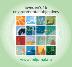 Sweden`s 16 environmental objectives