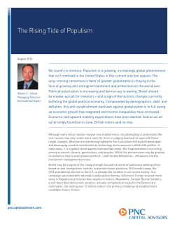 The Rising Tide of Populism