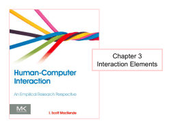 Chapter 3 Interaction Elements