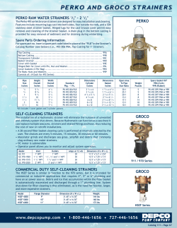 perko and groco strainers