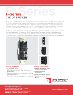 F-Series Circuit Breaker Datasheet