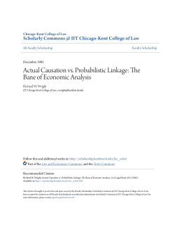 Actual Causation vs. Probabilistic Linkage: The Bane of Economic