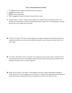 First Try Thesis Statements for Review 1. Put a box around the