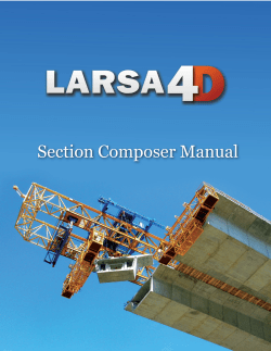 LARSA Section Composer Manual