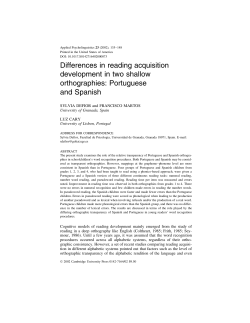 Differences in reading acquisition development in two shallow