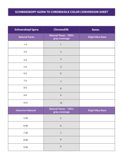 schwarzkopf igora to chromasilk color conversion sheet