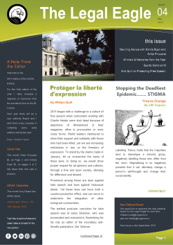 The Legal Eagle Issue 04 May 2015