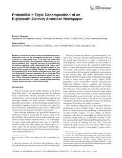 Probabilistic topic decomposition of an eighteenth