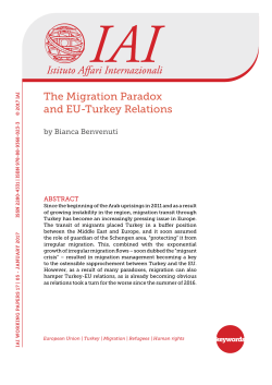 The Migration Paradox and EU-Turkey Relations