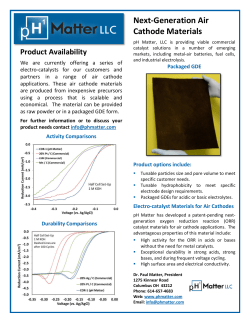 Next-Generation Air Cathode Materials