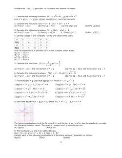 6 3 + = x y 6 )(, 3)()( + = + = xxfx xgc 3)(,6 )()( x xf xxgh + = + =