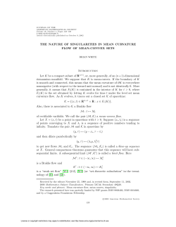 the nature of singularities in mean curvature