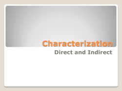 Indirect Characterization