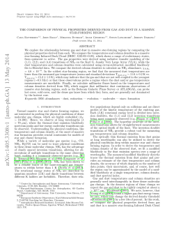 The Comparison of Physical Properties Derived from Gas and Dust