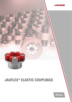 Jaure JAUFLEX Elastic Couplings brochure