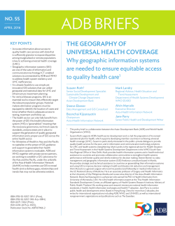 The Geography of Universal Health Coverage