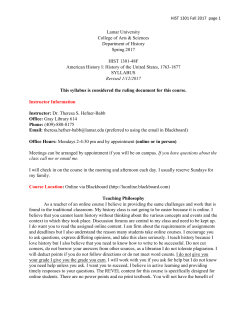 HIST1301 - the Office of Planning and Assessment