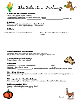 The Columbian Exchange
