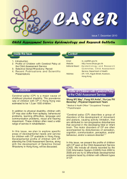 Child Assessment Service Epidemiology and Research bulletin