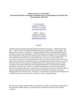 Black-and-Tans vs. Lily-Whites: Measuring the
