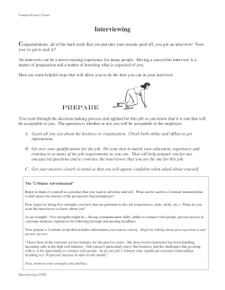 Interviewing