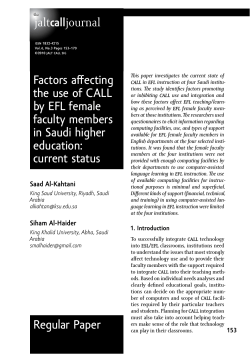 Full PDF - JALT CALL Journal