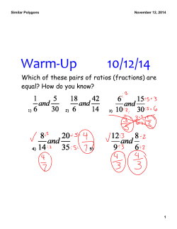 Similar Polygons Notes