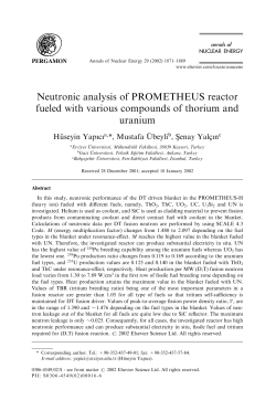 Neutronic analysis of PROMETHEUS reactor fueled with various