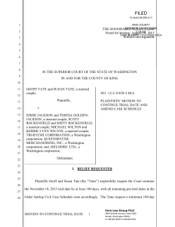 motion to continue trial date