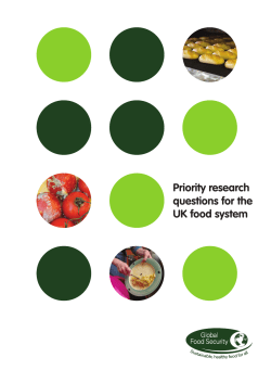 Priority research questions for the UK food system