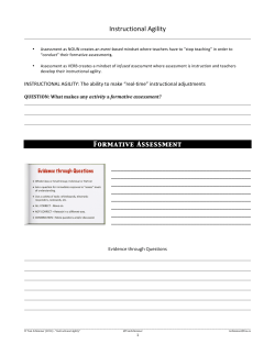 Instructional Agility (60) HANDOUT