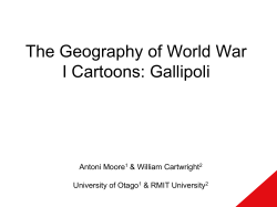 The Geography of World War I Cartoons: Gallipoli