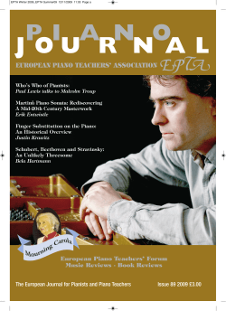 MARTINU`S PIANO SONATA