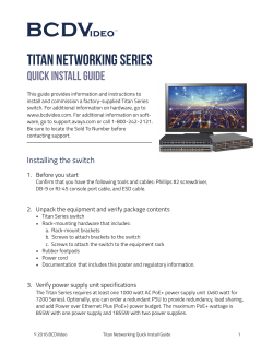 Titan Series Quick Install Guide