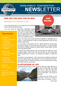 THIS MONTH TIME AND TIDE WAIT FOR NO MAN FLUCTUATIONS