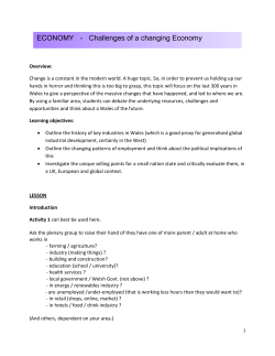 ECONOMY - Challenges of a changing Economy