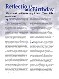 The American Democracy project Turns five