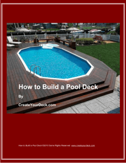 How to Build a Pool Deck - How to Build an Above Ground Pool Deck