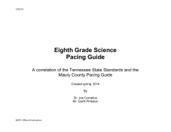 Eighth Grade Science - Maury County Public Schools