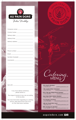 Company name - Au Pain Dore
