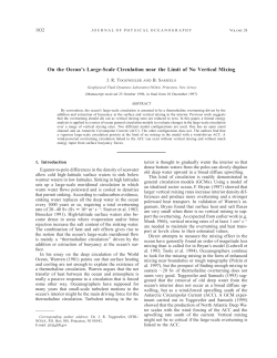 On the Ocean`s Large-Scale Circulation near the Limit of No Vertical