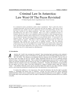 criminal law in antarctica