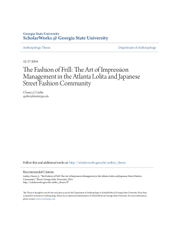 The Fashion of Frill: The Art of Impression Management in the