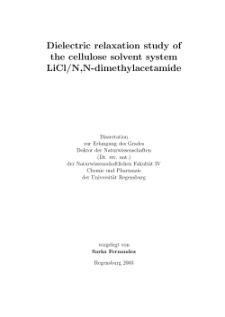 Dissertation, Universit&auml;t Regensburg, 2003