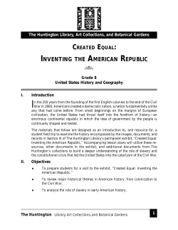 Inventing the American Republic