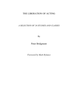 Classes PDF - Liberation of Acting